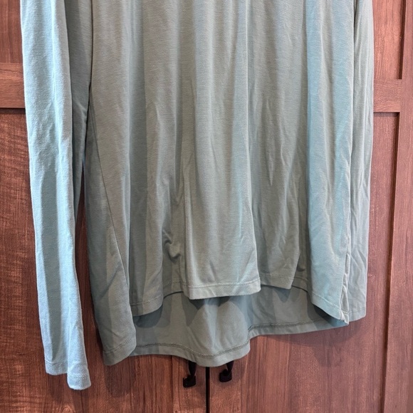 Free Fly Women's Large Top Teal Long Sleeve Viscose Bamboo - Picture 6 of 12